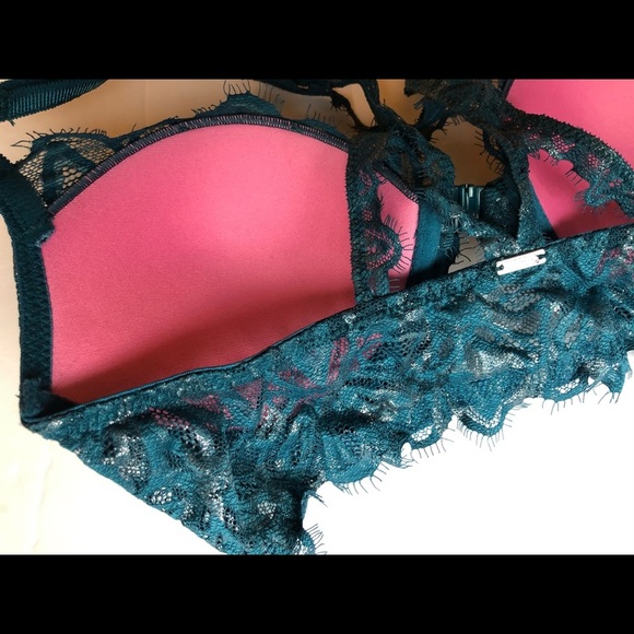 Victoria’s‎ Secret PINK Date Racerback Bra Teal - Picture 5 of 7